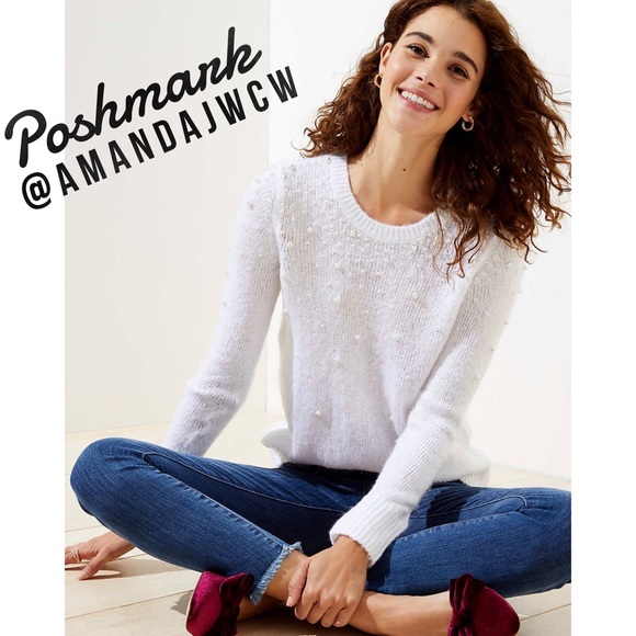 LOFT Pearlized Sweater- New with tags! - Picture 2 of 6